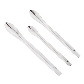 3 Miếng Kim Loại Handmade Nhỏ Son Môi Thìa Son Dưỡng Môi DIY Đựng Thìa