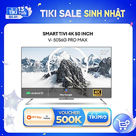 Smart Tivi Coocaa Android 10 50 inch - Model 50S6G Pro Max - Hàng chính hãng