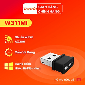 USB kết nối Wifi Tenda W311Mi tốc độ 150Mbps - Hàng Chính Hãng