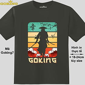 Hình ảnh Samurai, mã Goking7. Áo thun nam nữ siêu đẹp, form unisex. Áo phông GOKING hàng hiệu, công nghệ in Nhật Bản sắc nét. Quà tặng cao cấp cho gia đình, cặp đôi, doanh nghiệp