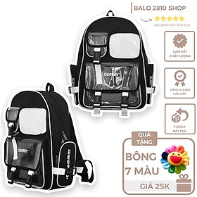 Balo Degrey Trắng Đen Thời Trang Nam Nữ Backpack 2810 Shop Balo Đi Học Đen Ulzzang Unisex