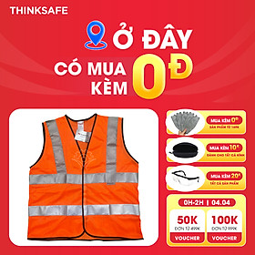 Mua Áo phản quang lưới 3M Thinksafe vải thoáng mát  mỏng nhẹ chuyên dùng cho công nghiệp  nhận may  in ấn theo yêu cầu