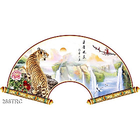 TRANH DÁN TƯỜNG 3D HỔ - TRANH CỌP DÁN TƯỜNG PHÒNG KHÁCH, PHÒNG SÁCH