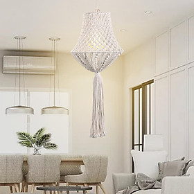 Macrame Lamp Shade Hanging Pendant Ceiling Light Shade Fitting Home Ornament