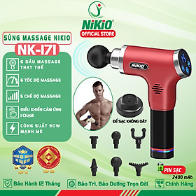 Súng massage cầm tay Nhật Bản Nikio NK-171 - 5 chế độ, 6 tốc độ mát xa