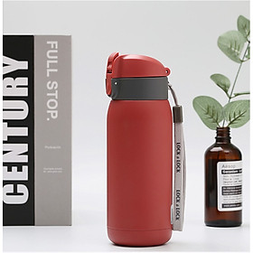 Mua Bình Giữ Nhiệt Lock&Lock Chubby Tumbler LHC3233 370ml - Hàng Chính Hãng  Có Dây Treo  Chất Liệu Thép Không Gỉ  Mở Nắp Bằng 1 Tay
