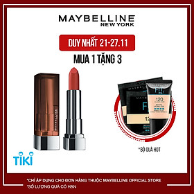 Son Lì Mịn Môi Không Khô Môi Maybelline New York Color Sensational The Creamy Mattes Lipstick 3.9g