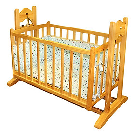 Nôi Võng Tự Động Cao Cấp VINANOI VNN-301M (Gỗ Thông New Zealand) - Màu Cánh Gián