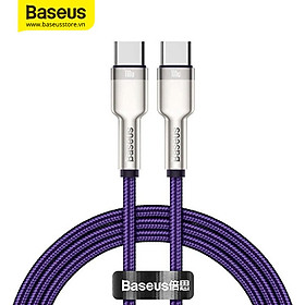 Mua Cáp sạc siêu nhanh  Baseus Cafule Series Metal Data Cable Type-C to Type-C 100W (Hàng chính hãng)