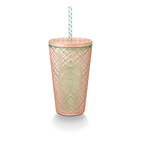 Ly Starbucks Cold Cup 16Oz  PL JEWELED PEARL
