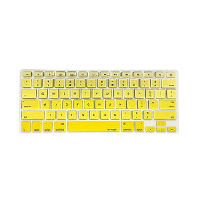 TPU Keyboard Cover Dustproof Keyboard Protective Film Compatible with Apple MacBook Air 13.3 inch A1466/A1369 Yellow