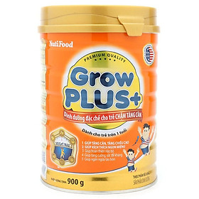 3 Hộp Sữa Bột Nutifood Grow Plus+ Cam (900g)