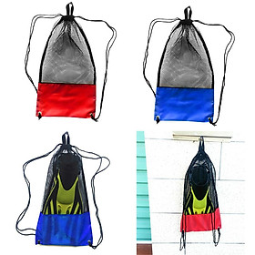 2x Premium Mesh Storage Pouch for Diving Scuba Snorkeling Swim Fins Flippers