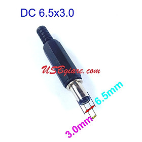 Hình ảnh ĐẦU jack nguồn DC 6.5X3.0MM