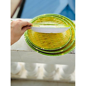 Mua Đĩa nhựa giả tre  mẹt đựng bún đậu dạng tròn