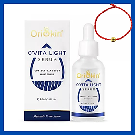 Hình ảnh Serum Mờ Thâm Trắng Da Se Khít Lỗ Chân Lông Oriskin O’vita Light Serum 20ml, Tặng Kèm Vòng Tay May Mắn