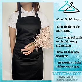 Mua Tạp Dề Yếm Màu Đen Chất Liệu KaKi Hoàn Quốc Giá Gốc Tại Xưởng