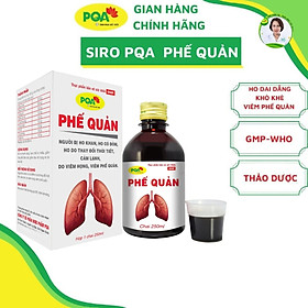 Siro Phế Quản PQA Thành Phần Từ Thiên Nhiên Giúp Bổ Phế, Ho Hộp 250ml