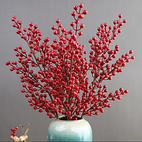 Hoa Giả - Cành Đào Đông giả Havi 80cm 12 nhánh  trang trí nhà cửa tinh tế, sang trọng, quý phát hút tài lộc