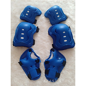 Bộ Bảo Hộ An Toàn Cho Bé Protection Gear, bộ bảo hộ tay, chân, đầu gối, bộ bảo hộ trượt patin, trượt ván, nhựa pvc, có đệm mút