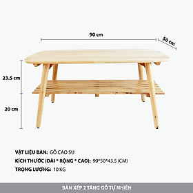 Mua Bàn Sofa phong cách Nhật Bản 50x90cm