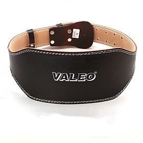 Đai Lưng Cứng Da Bò Tập GYM Valeo Lifting Belt (Có Lớp Đệm Êm)