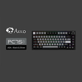 Mua Bàn phím Cơ AKKO PC75B Plus Black &  Silver (Bluetooth 5.0 / Wireless 2.4Ghz / Hotswap / Foam tiêu âm / AKKO CS Jelly switch)_Hàng chính hãng