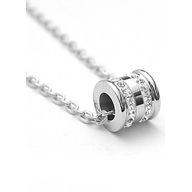 Mặt dây chuyền Hàn Quốc đính đá MDC301 - Màu bạc