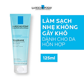 Sữa rửa mặt tạo bọt cho da hỗn hợp & da dầu rất nhạy cảm & kích ứng La Roche-Posay Toleriane Foaming Cream (125ml)
