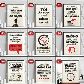 Tranh Slogan tạo động lực treo tường trang trí phòng khách hiện đại, nhận thiết kế theo yêu cầu