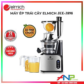 Máy Ép Trái Cây Tốc Độ Chậm Elmich JEE-3898 (Công Suất 240W, - Ống Tiếp Nguyên Liệu size Lớn 83mm) - Hàng chính hãng