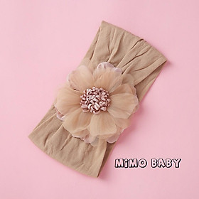 Băng đô cho bé - bản to hoa voan Mimo Baby BD17
