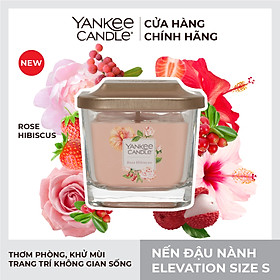 Nến ly vuông Elevation Yankee Candle size S - Rose Hibiscus (96g)