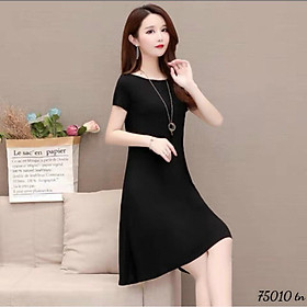ĐẦM ĐŨI QUÃNG CHÂU,THIẾT KẾ HỌA TIẾT TRƠN NHƯNG KHÔNG KÉM PHẦN SANG TRỌNG THỜI TRANG VINA 1HIT FASHION