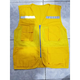 Mua Áo Gile Vàng Phản Quang Xám