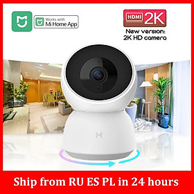 Camera thông minh Camera 360 Góc Camera Wifi Camera quan sát ban đêm Camera mi Camera 2K 1296P Webcam An ninh gia đình Màn hình bé hoạt động với ứng dụng mijia Màu sắc: Thêm phích cắm EU