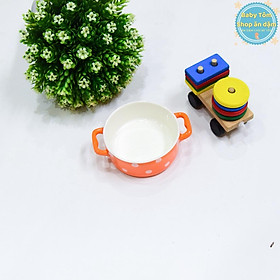 Bát gốm sứ ăn dặm hình Nồi chấm bi dung tích 100ml