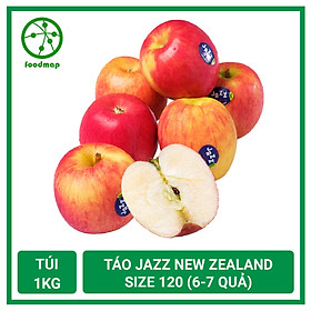 Táo Jazz New Zealand Size 120, Giòn Ngọt - Túi 1Kg (6-7 Quả) - Foodmap