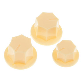 7-10pack 3 Pieces Guitar Bass Volume Tone Knob Button for Electric Jazz Bass