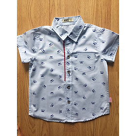 ÁO SƠ MI TRẺ EM TỪ 13-24 KG - 100% COTTON THIÊN NHIÊN