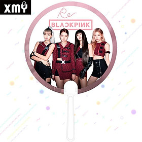 Quạt cầm tay bằng nhựa trong suốt hình Blackpink, Quạt thần tượng trong suốt