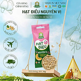 Hạt Điều Nguyên Vị Bà Tư Bình Phước 30g – Giòn rụm, béo bùi tự nhiên – rang củi truyền thống