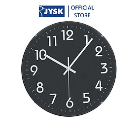 Mua Đồng hồ treo tường kim trôi | JYSK Infinity | nhựa | đen | DK30cm