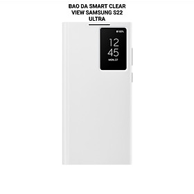 Bao Da Smart Clear View Cho Samsung Galaxy S22 Thường / S22+ (Plus) / S22 Ultra 5G - Hàng Chính Hãng