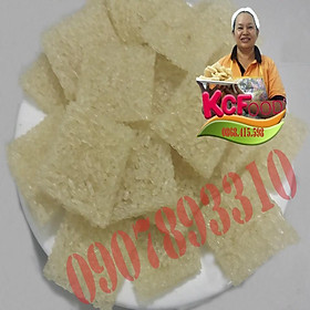 Mua Cơm cháy nếp chưa chiên 4x4cm 6x9cm 10x10cm loại cơm cháy tươi ngon Kim Chi foods