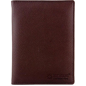 Ví đựng passport da bò Huy Hoàng màu nâu HT9106