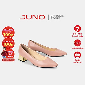 Giày Cao Gót Nữ 5cm Thời Trang JUNO Pump Mũi Vuông CG05096
