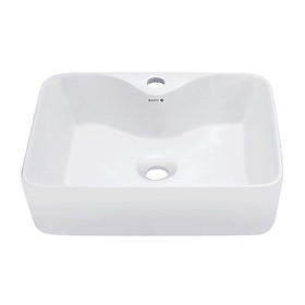 Mua Chậu lavabo rửa mặt đặt trên bàn BS-203 sản phẩm chỉ gồm phần sứ (vòi gắn trên thành lavabo)