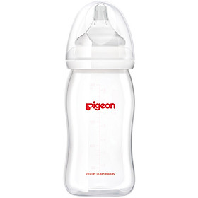 Bình sữa cổ rộng PP Plus Pigeon