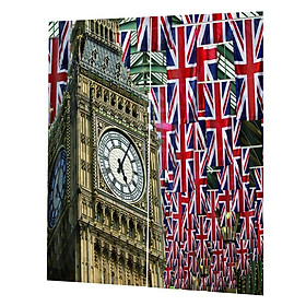 Blackout Curtain 3D Big Ben Window Curtains Drapes for Living Room Bedroom S